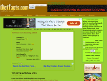 Tablet Screenshot of dietfacts.com